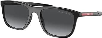 Prada PS 10WS Black/Polarized Grey Gradient One Size